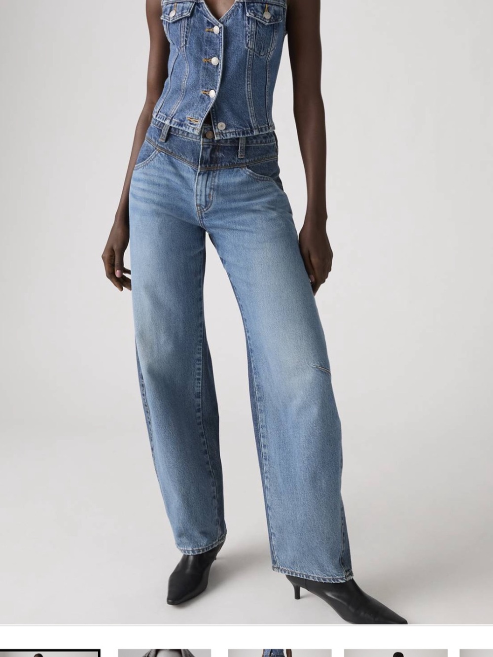Levi’s Barrel Saddle back denim